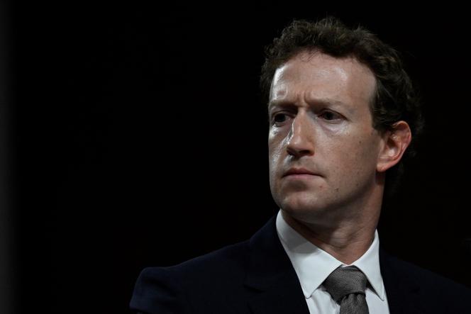 Le PDG de Meta, Mark Zuckerberg, au Sénat américain, à Washington, le 31 janvier 2024.