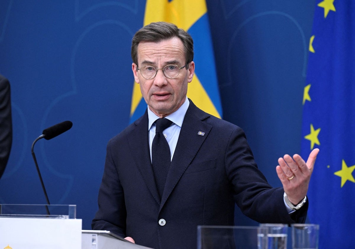 Le Premier ministre suédois, Ulf Kristersson, annonce l'augmentation du budget défense