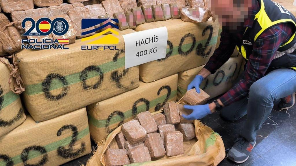 400 kilos de hachís. Policía Nacional