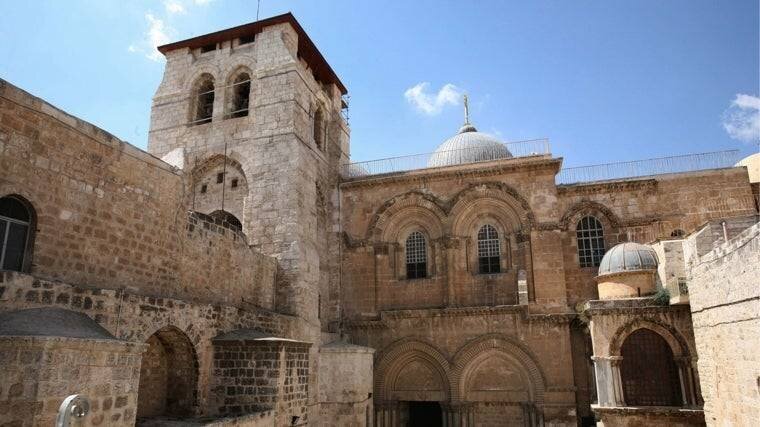 Vue extérieure de la basilique du Saint-Sépulcre