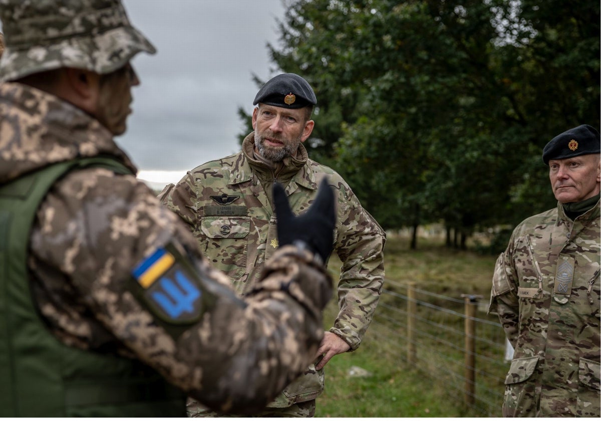 Instructeurs danois entraînent des soldats ukrainiens