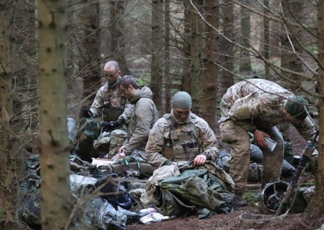 Soldats ukrainiens reçoivent un entraînement de forces européennes