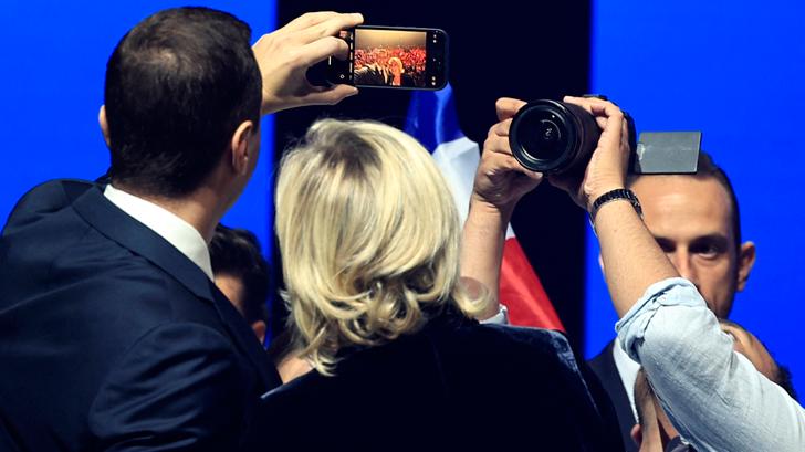 Marine Le Pen et Jordan Bardella à Nice, 6 octobre