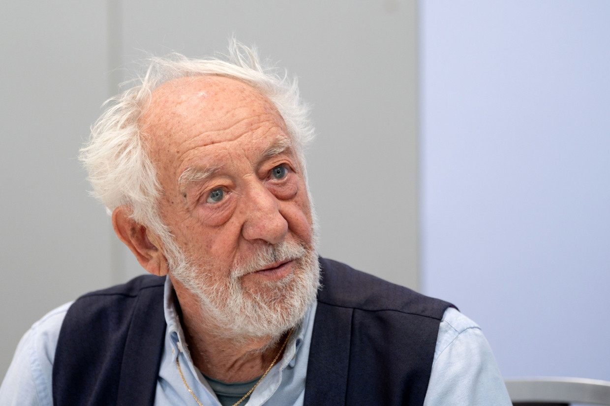 Dieter Hallervorden lors de la Foire du livre de Leipzig fin mars 2023