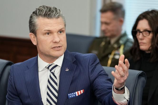 Le secrétaire à la défense américain, Pete Hegseth, au Pentagone, à Washington, le 16 avril 2025.