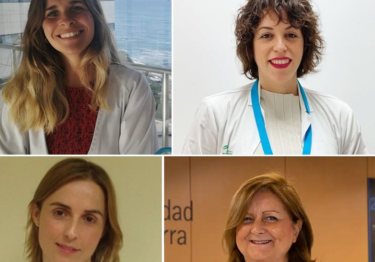 Mónica Cejuela, Teresa García, Begoña Pérez et María Die