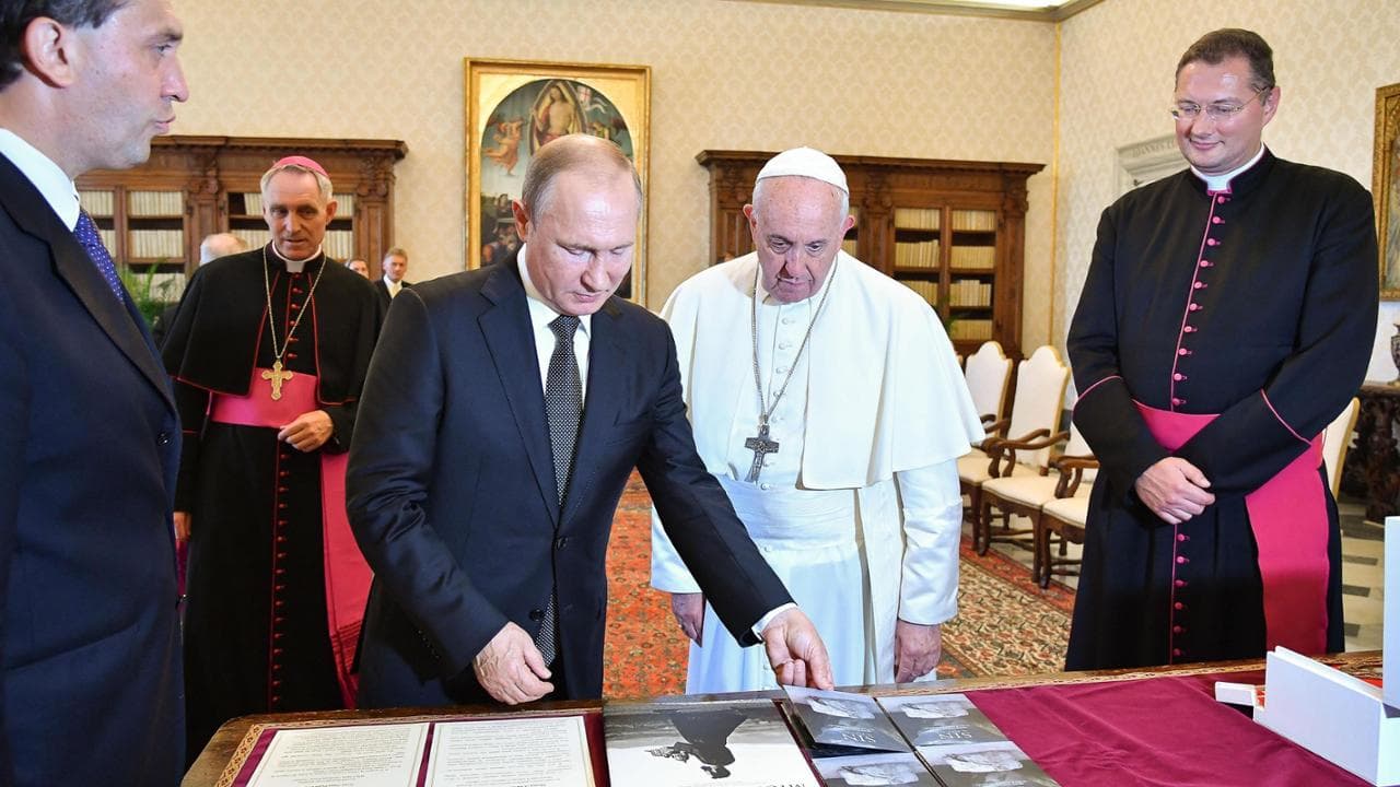 Vladimir Putin et le pape François