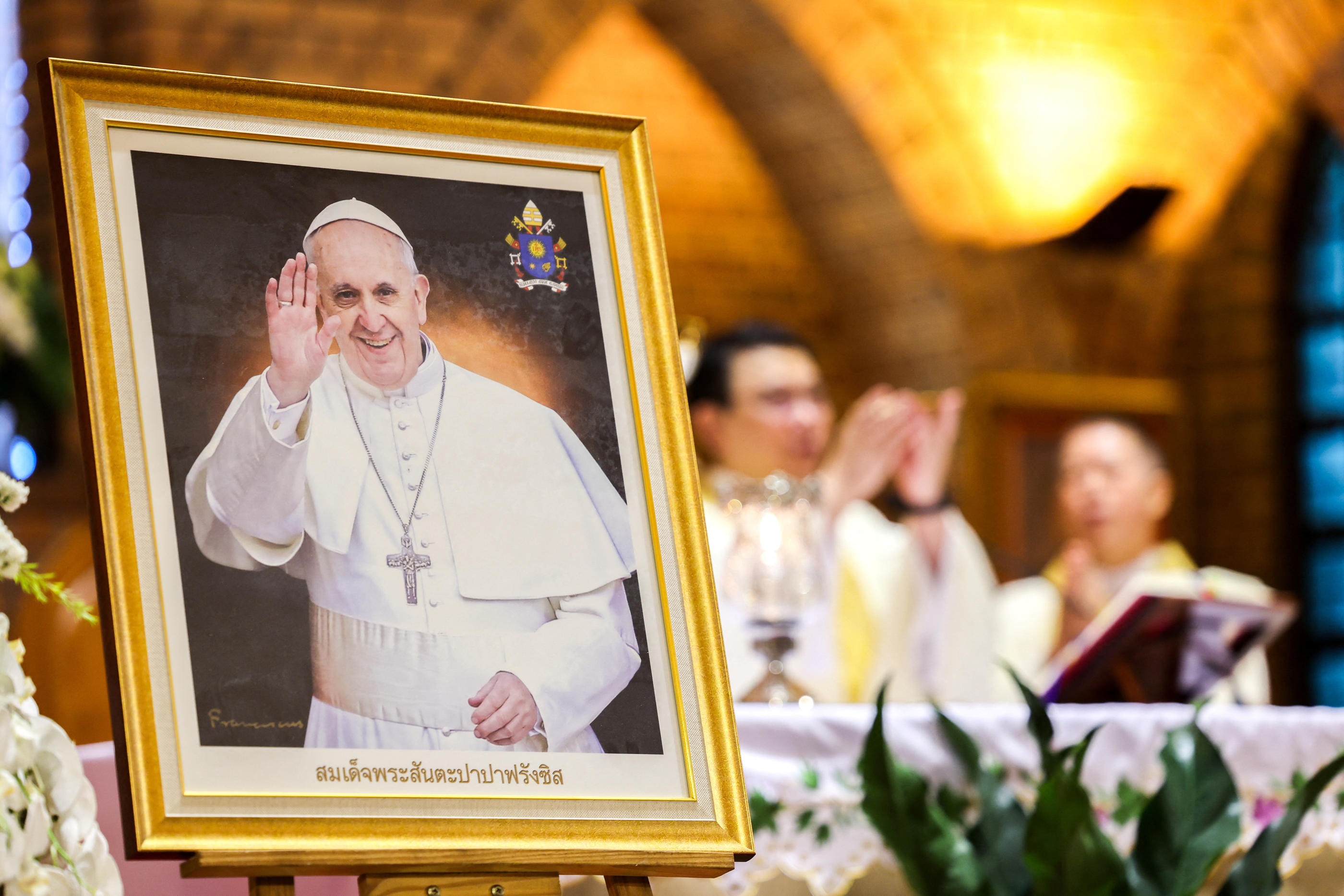 Le pape François lors des célébrations de Pâques, malgré sa santé fragile