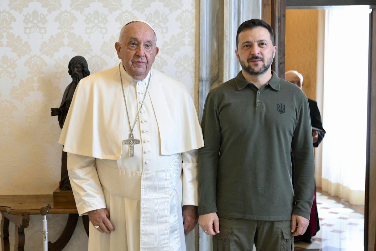 Volodymyr Zelensky a rencontré le pape François à trois reprises.