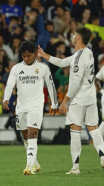 Endrick lors du match contre Getafe
