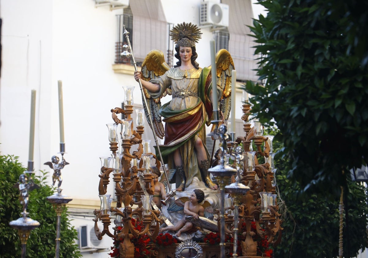 San Rafael, lors de la procession de l'année précédente