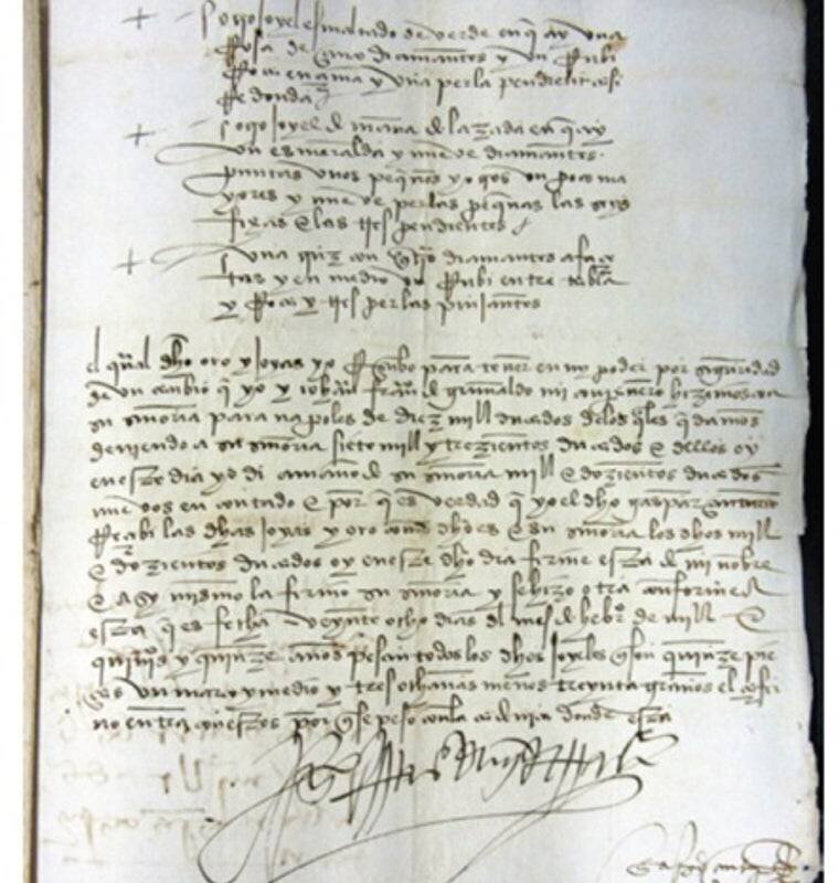 Manuscrits exposés du Gran Capitán à Montilla