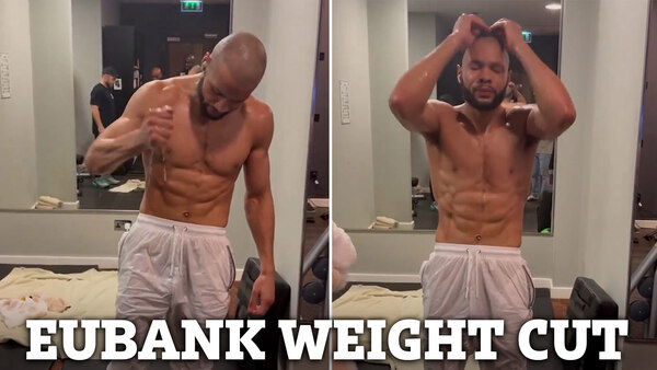 Chris Eubank Jr durant sa préparation