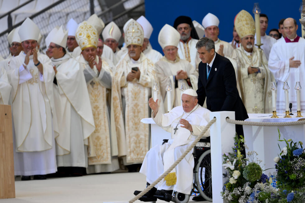 Le pape François au stade Vélodrome à Marseille en septembre 2023