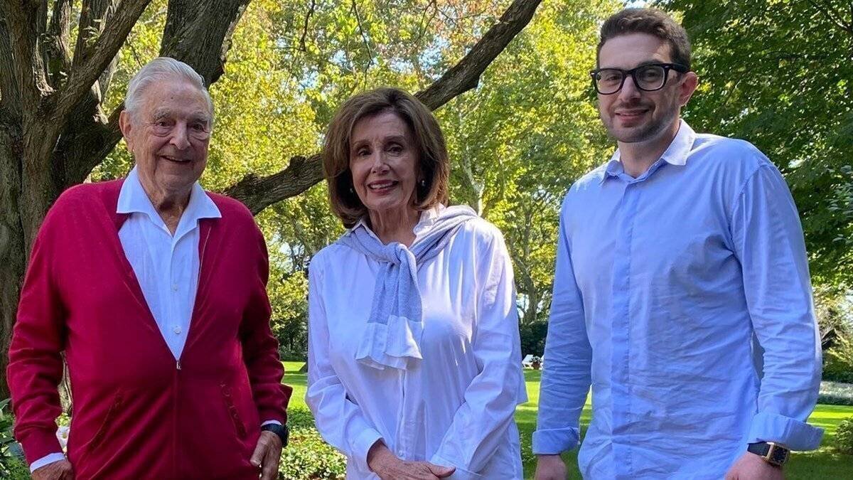 Nancy Pelosi, George Soros et Alexander Soros