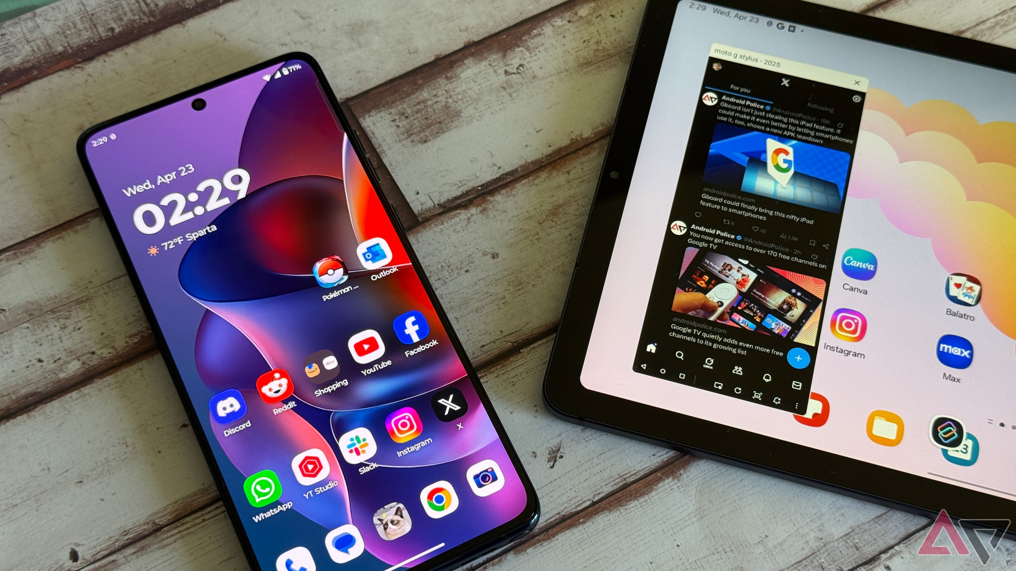 Streaming d’applications via Smart Connect sur Moto G Stylus 2025