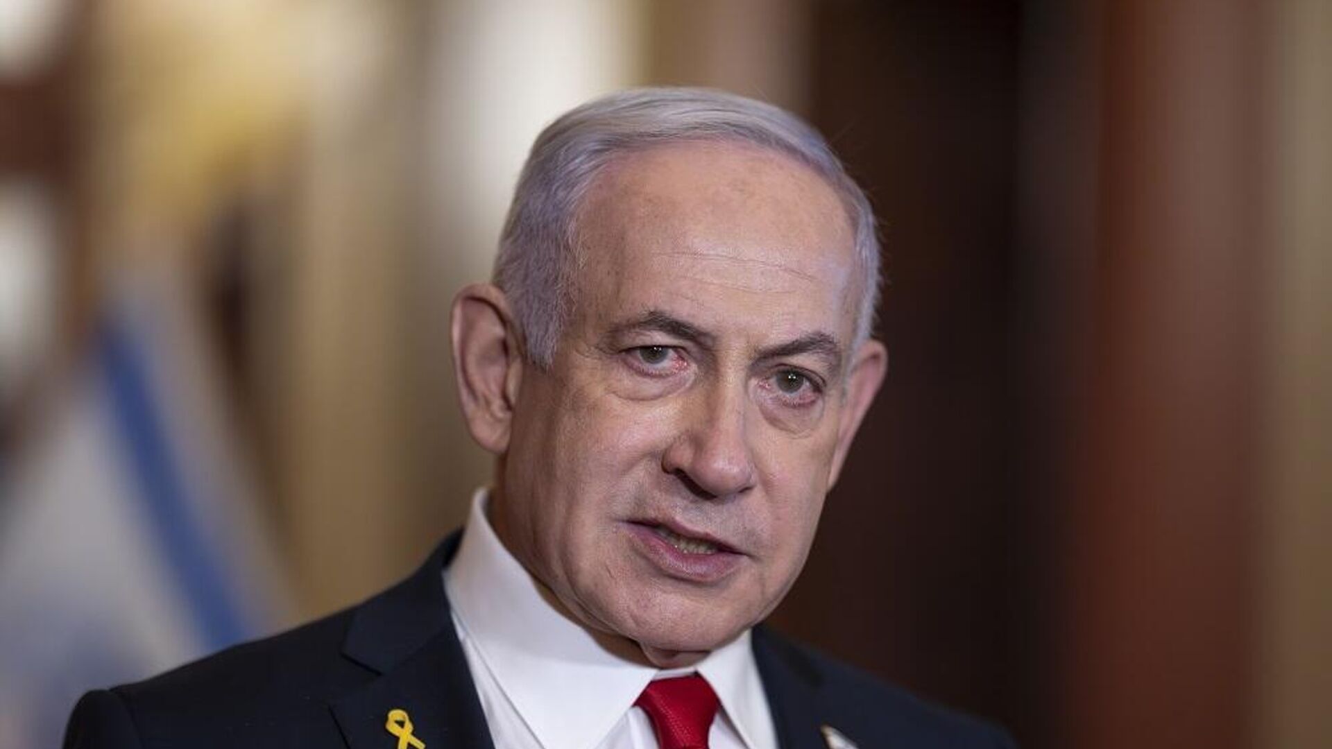 Benjamin Netanyahu lors d'une allocution