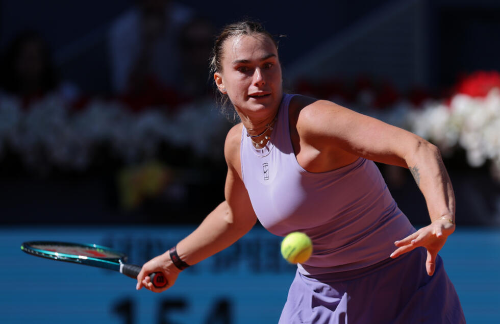 Aryna Sabalenka au 3e tour du WTA 1000 de Madrid contre Elise Mertens