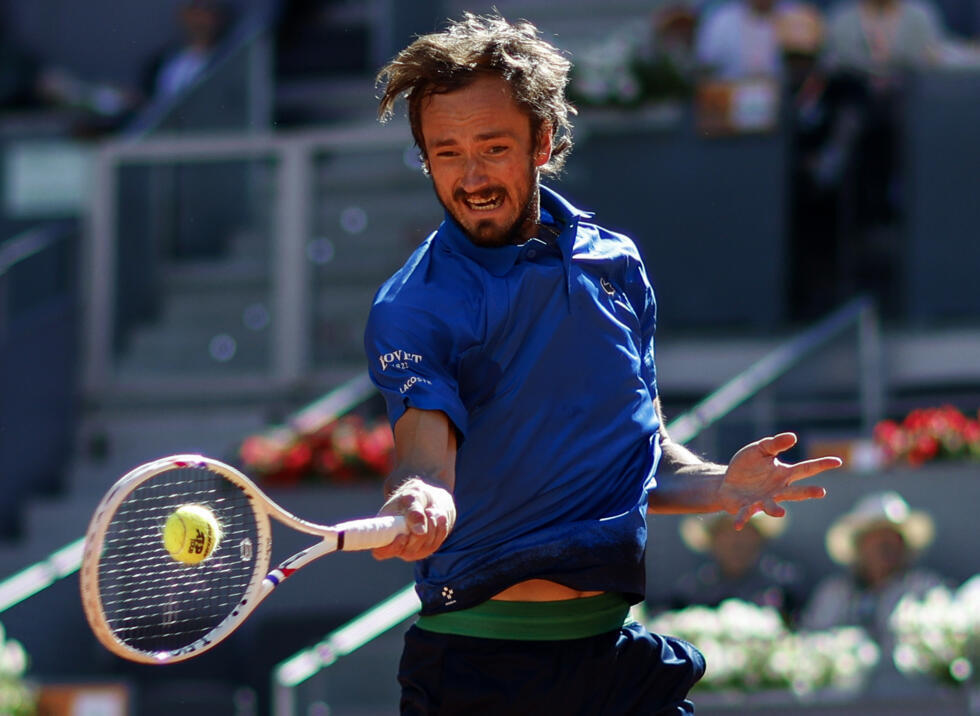 Daniil Medvedev au 3e tour du Masters 1000 de Madrid contre Juan Manuel Cerundolo