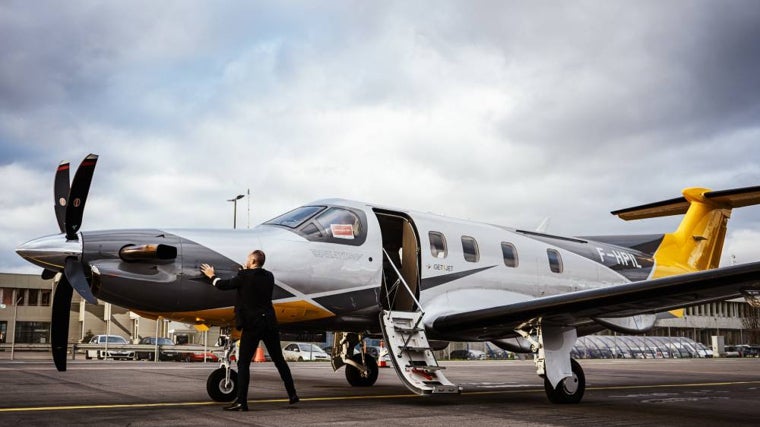 Jet privé au sol