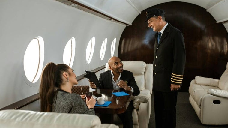Jet privé en attente
