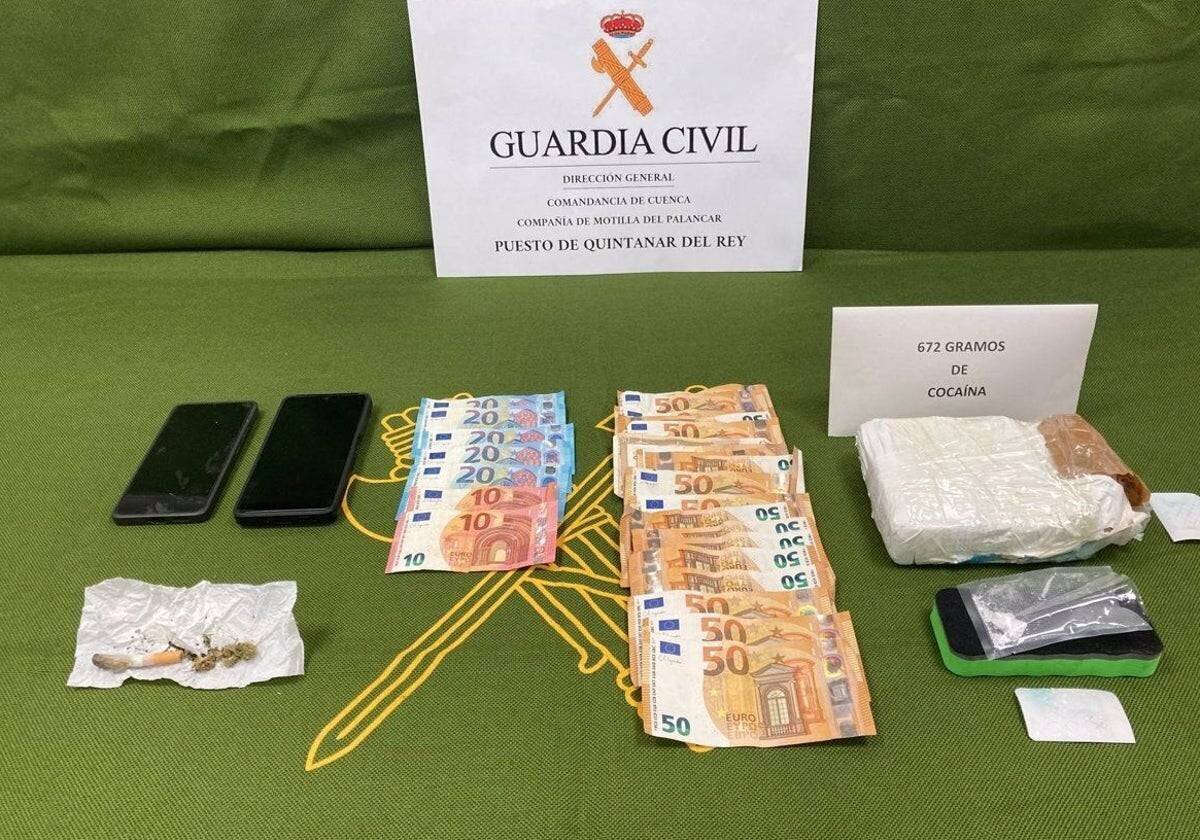 Objets saisis lors de l'opération