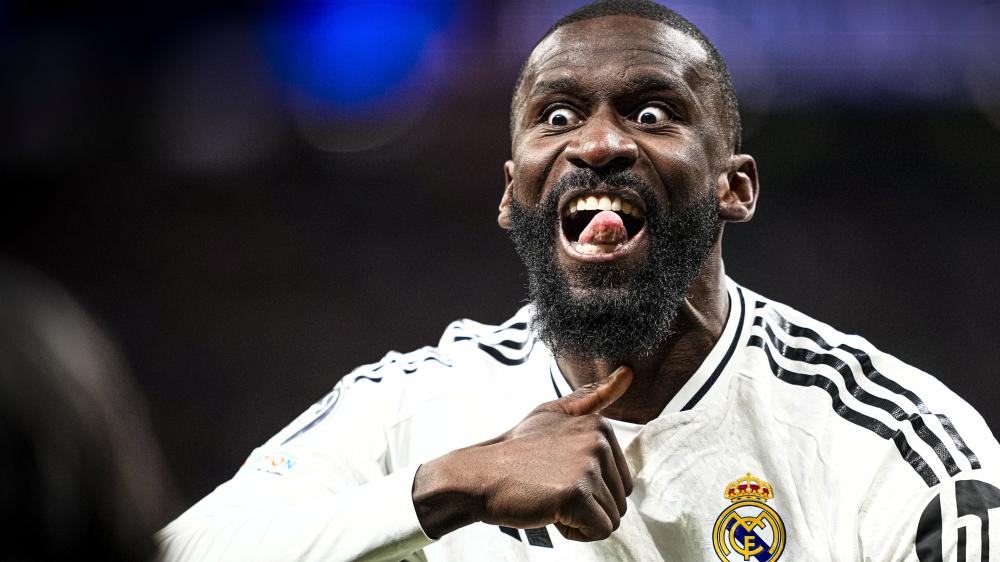 Antonio Rüdiger en action avec le Real Madrid