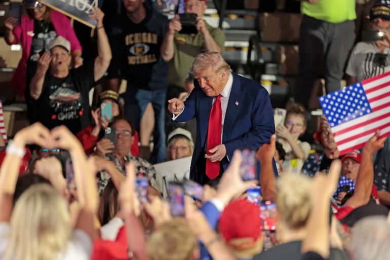 Rassemblement de Donald Trump au Michigan