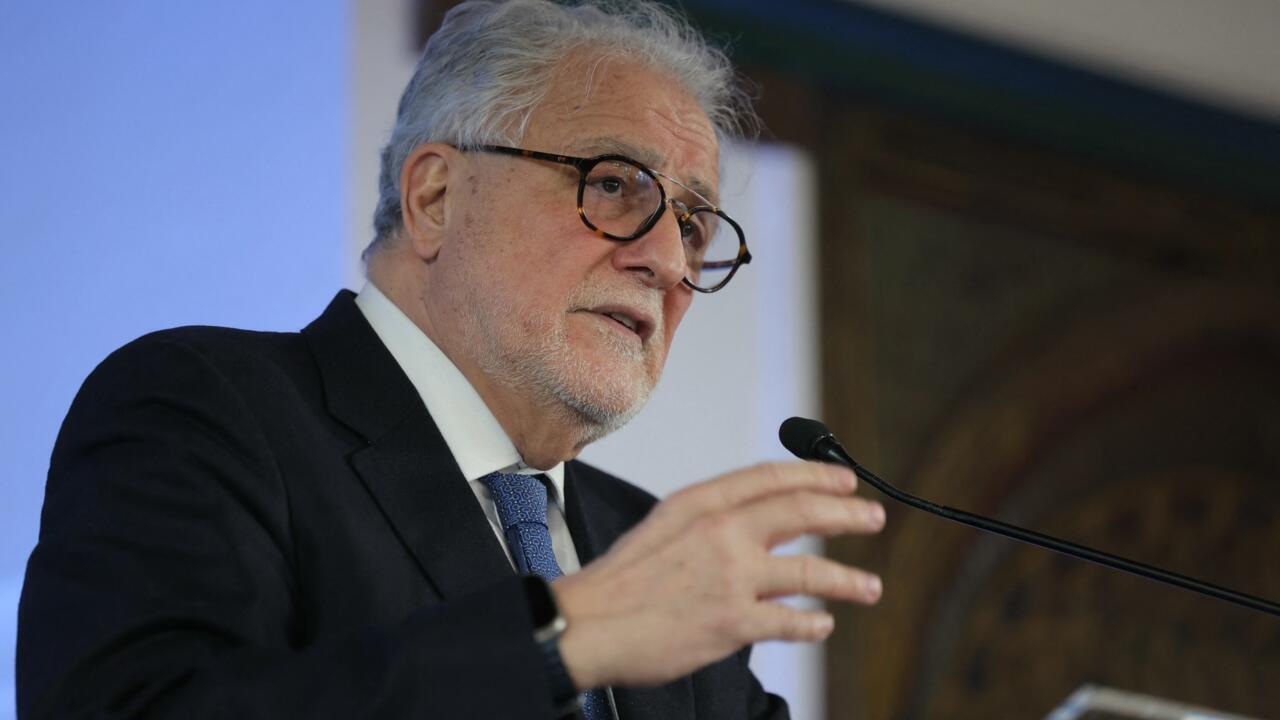 Chems-eddine Hafiz, recteur de la Grande Mosquée de Paris, prononce ses vœux pour la nouvelle année, le 23 janvier 2025.
