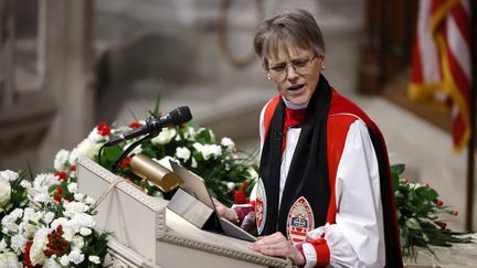 Mariann Edgar Budde pendant son sermon du 21 janvier 2025