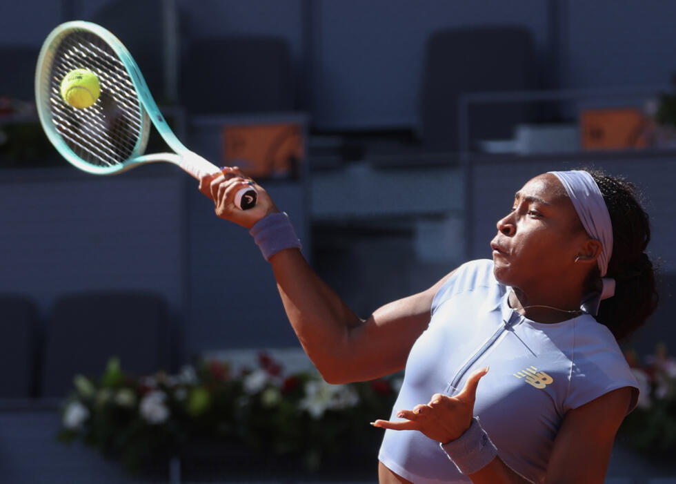 Coco Gauff à Madrid le 1er mai 2025