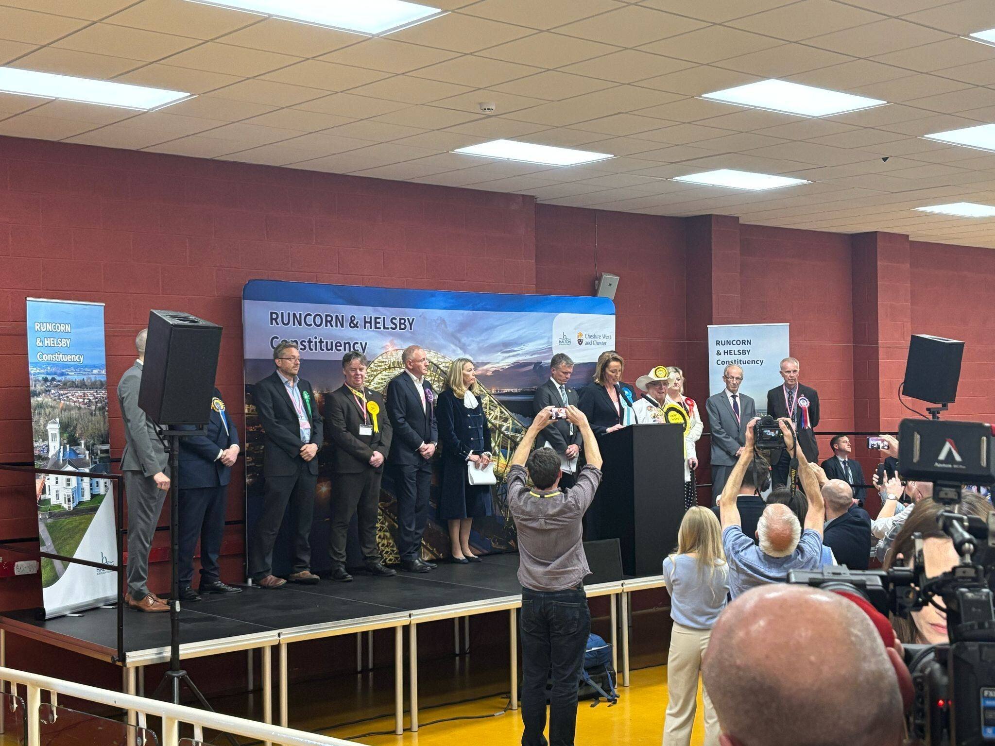 Sarah Pochin remporte la législative partielle à Runcorn