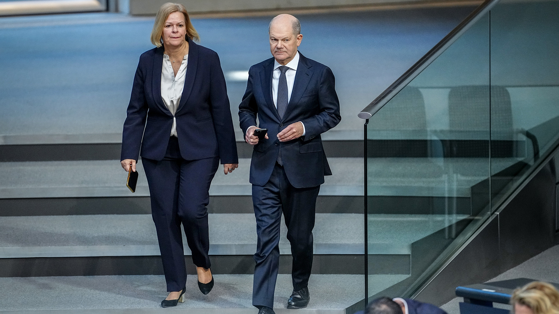 Nancy Faeser et Olaf Scholz