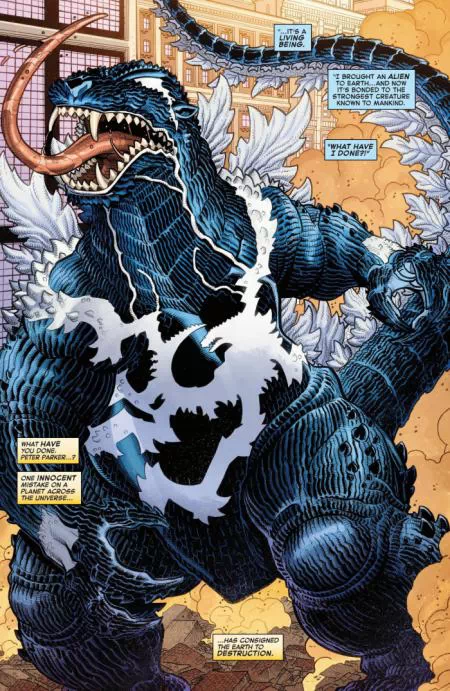 Venom fusionné avec Godzilla