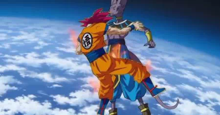 Beerus transperce Goku