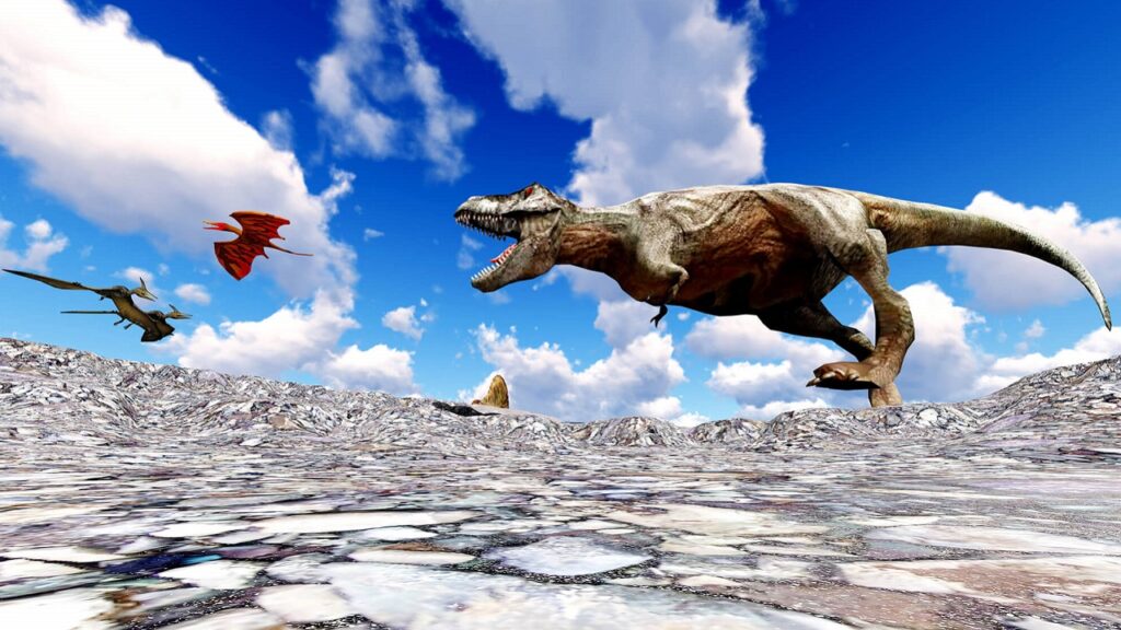 Un dinosaure qui chasse