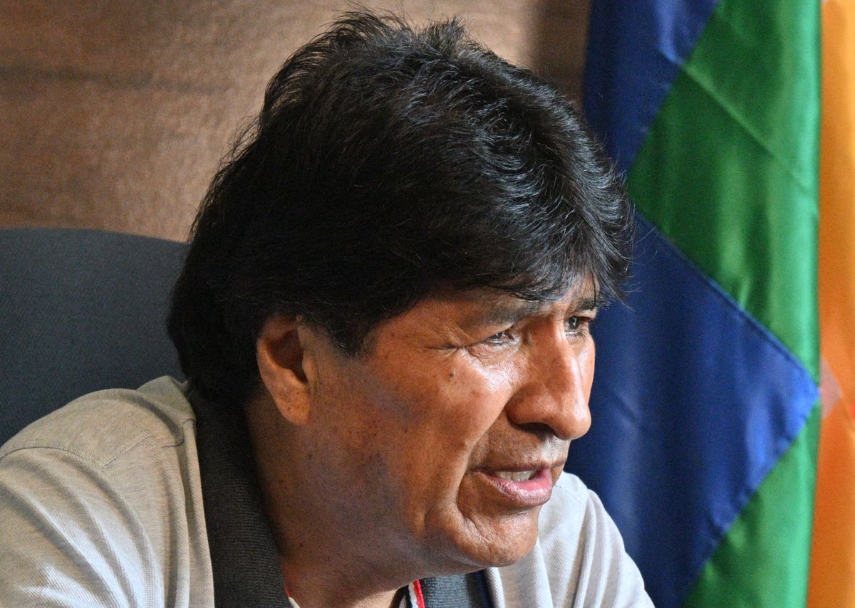 Evo Morales, ancien président de la Bolivie, lors d’une interview à Lauca Ene