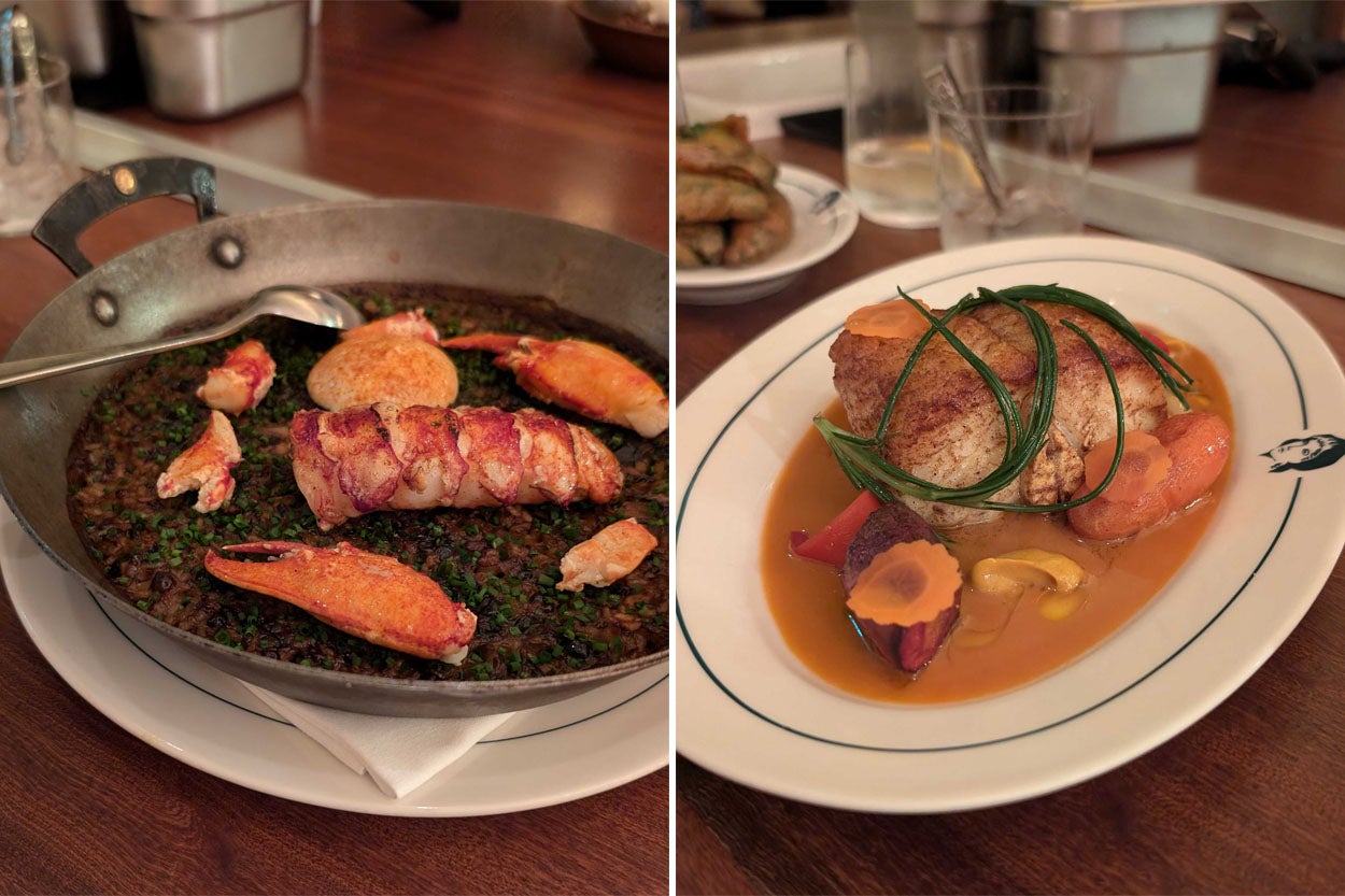 Filet de lotte et riz au homard, plats signatures de Lita