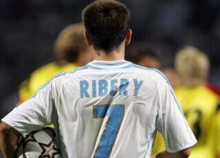 Franck Ribéry en action sous le maillot de l'OM