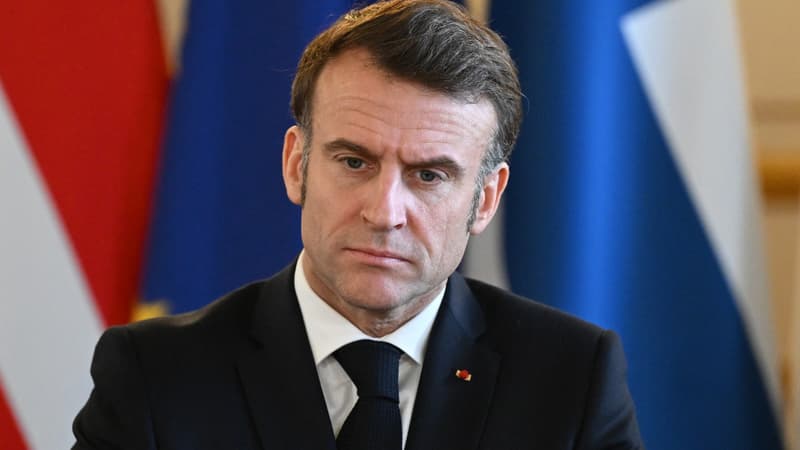 Emmanuel Macron à Londres le 2 mars 2025