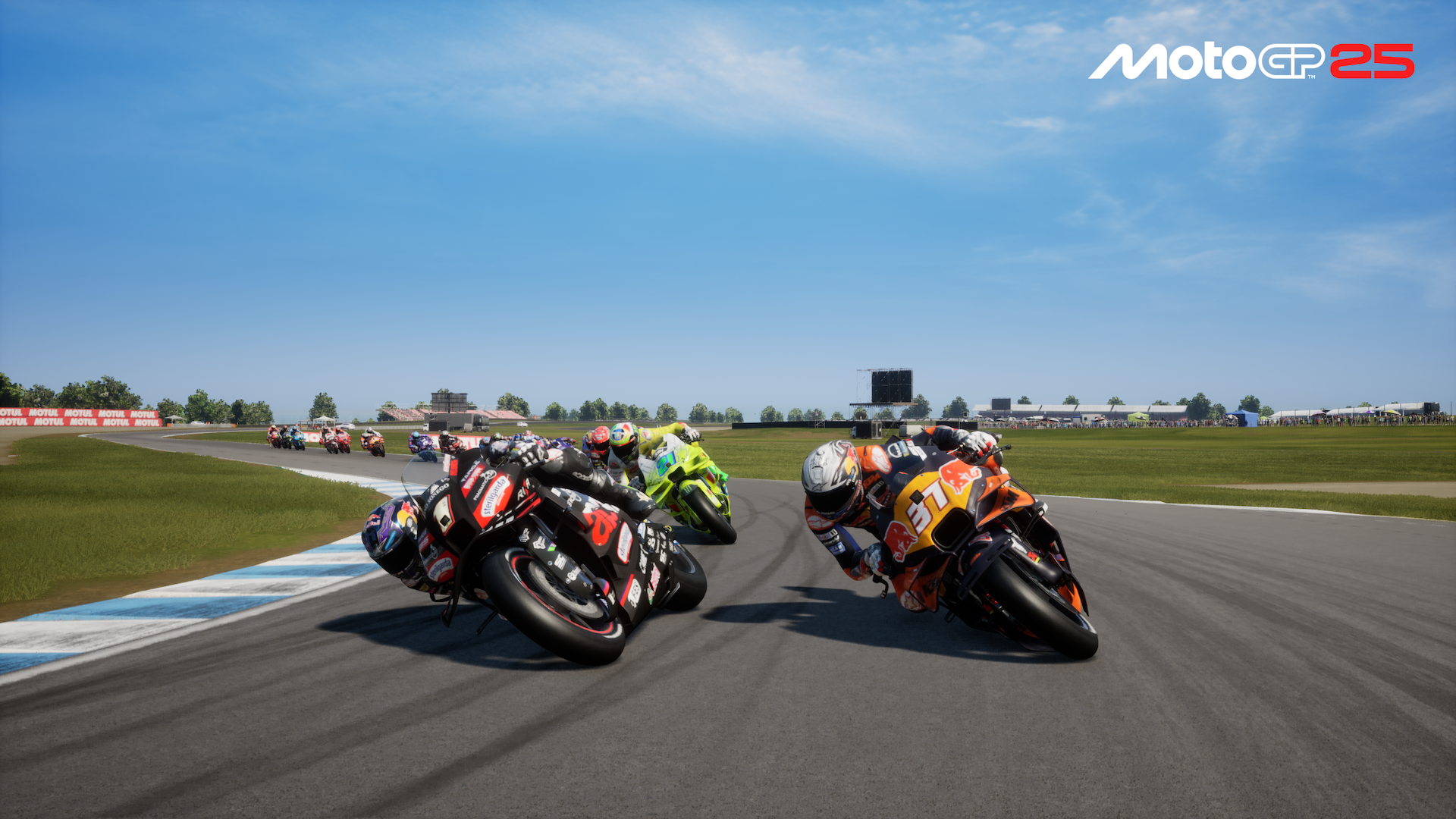 Action sur piste dans MotoGP 25