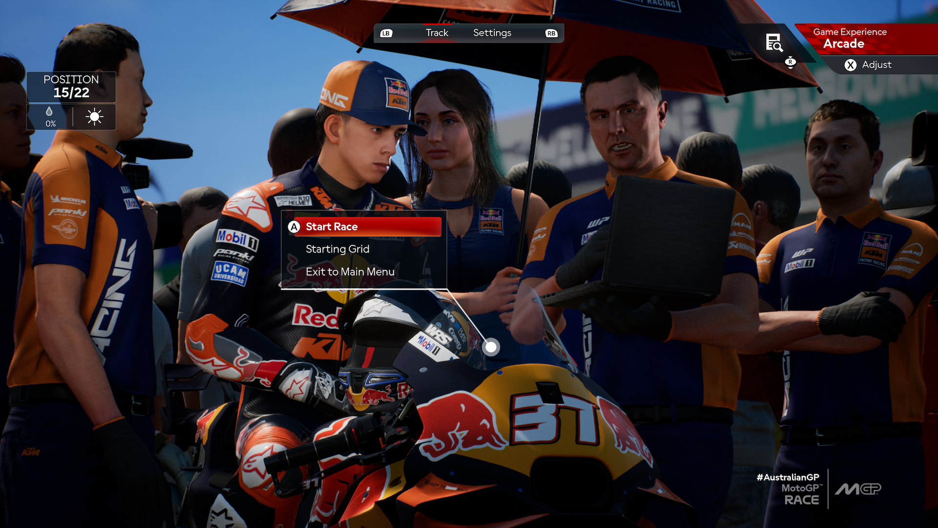Option arcade dans MotoGP 25
