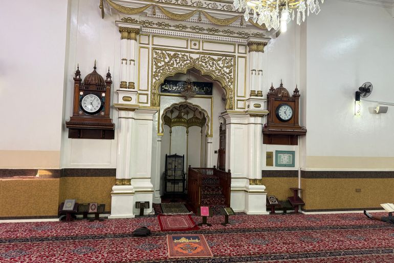 Intérieur de la mosquée Jamia à Nairobi, fondée en 1906