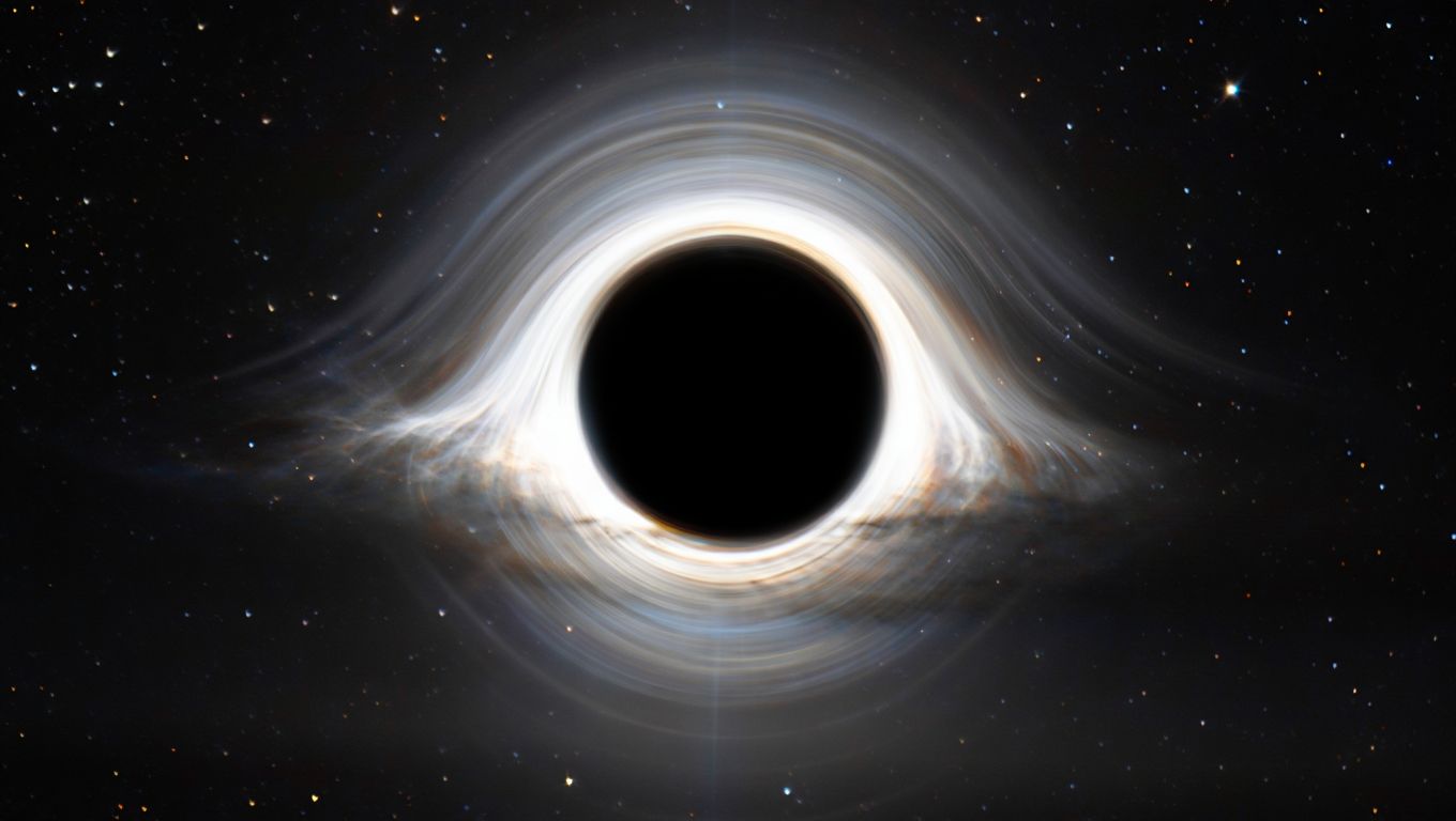 Illustration du phénomène de microlentille gravitationnelle