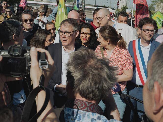 Olivier Faure, Marine Tondelier et Nicolas Mayer-Rossignol à Dunkerque, 1er mai 2025