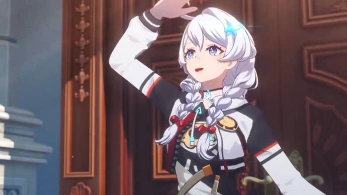 Kiana, personnage de Honkai, dans le teaser d'un nouveau jeu