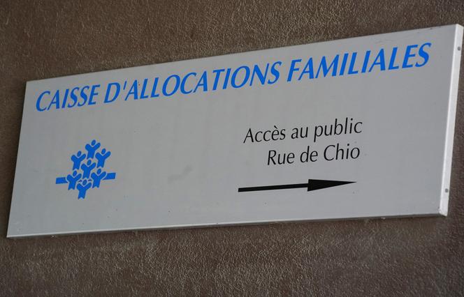 Le logo de la Caisse d’allocations familiales (CAF) de la région Languedoc-Roussillon à Montpellier
