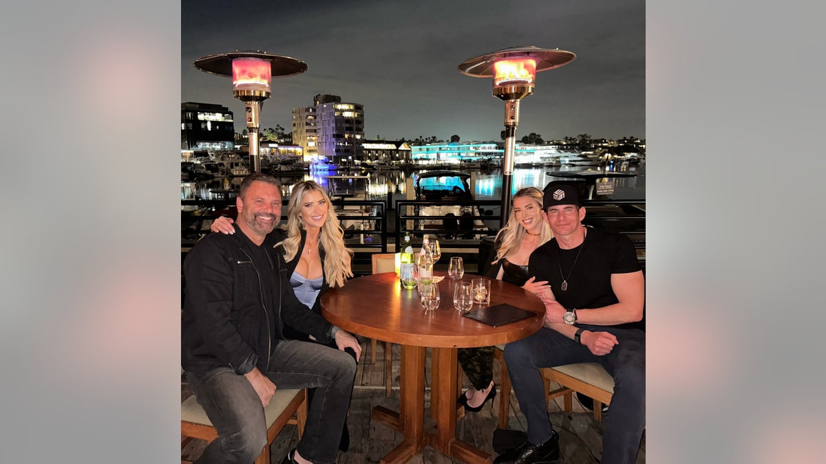 Christina Haack avec son compagnon Christopher Larocca, Tarek El Moussa et Heather Rae El Moussa