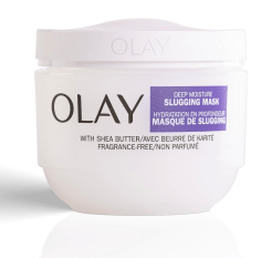 Olay Deep Moisture Slugging Mask with Shea Butter, Fragrance Free, 3.4 oz