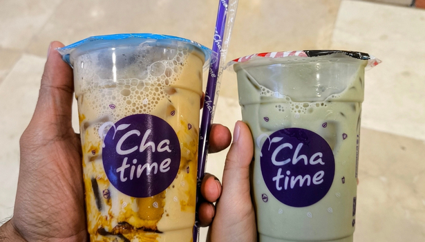 Bubble tea sucré avec perles de tapioca